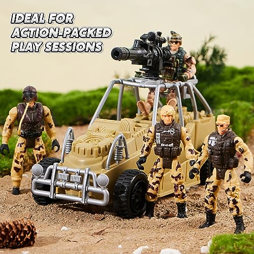 Military Base Toys Set with Army Vehicles and Action Figures U968