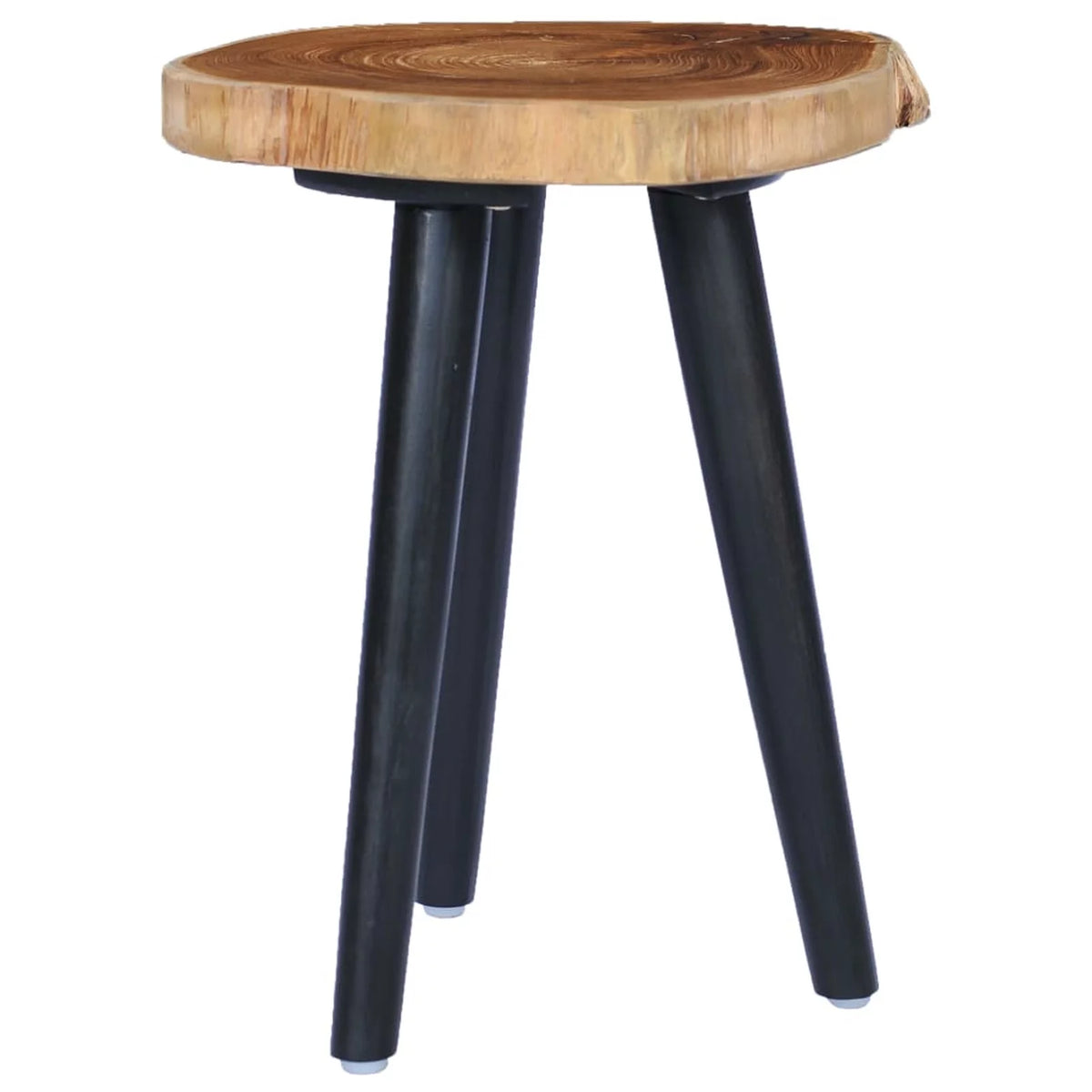 Wooden Coffee Table Teak Wood Side Table 15.7 x 17.7 Inches B649