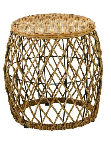3-Piece White Wicker Outdoor Chat Set V45889