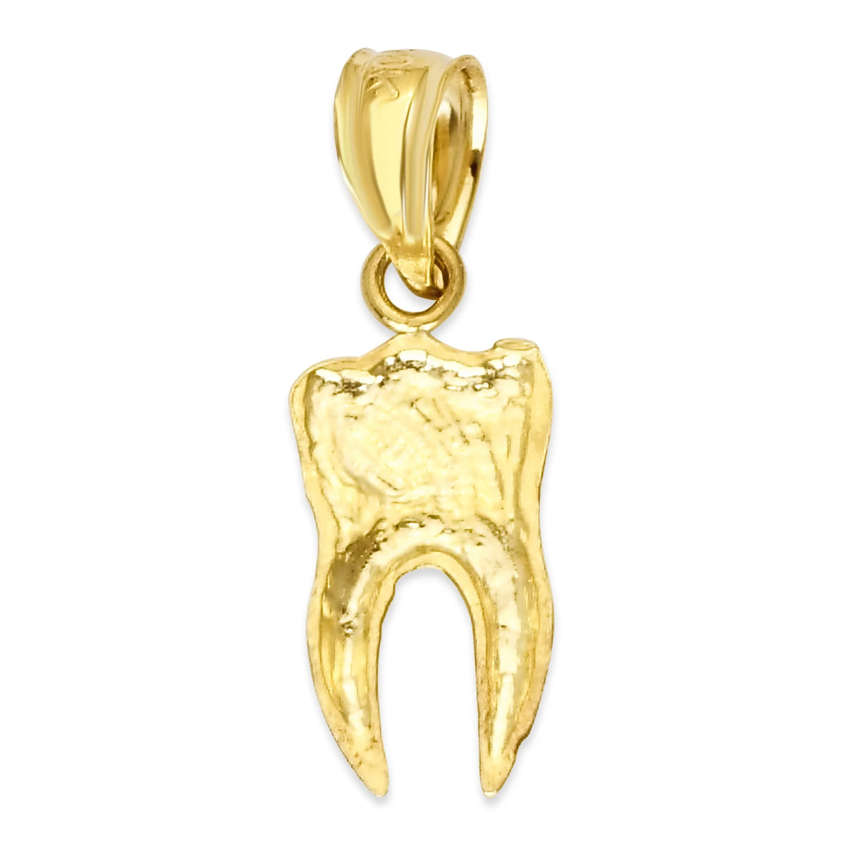 14k Solid Gold Human Tooth Pendant H757813