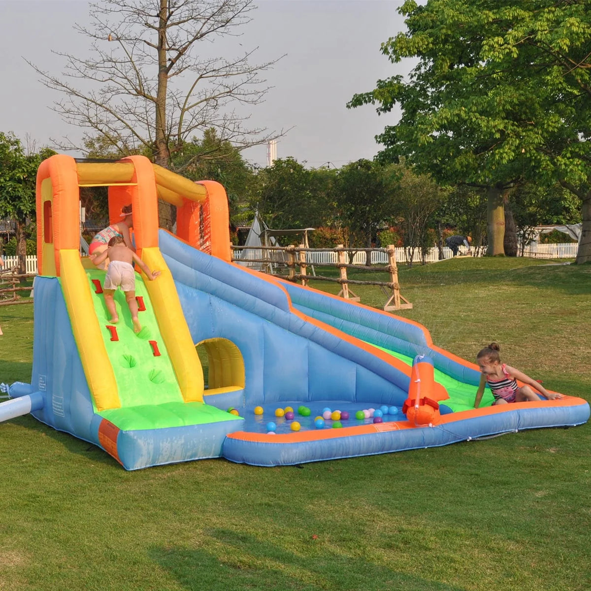 Inflatable Water Slide with Pool and Blower M3360