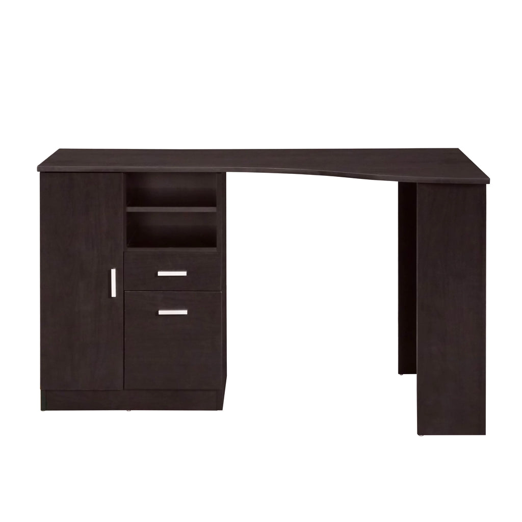 Classic Office Desk with Storage, Espresso C530