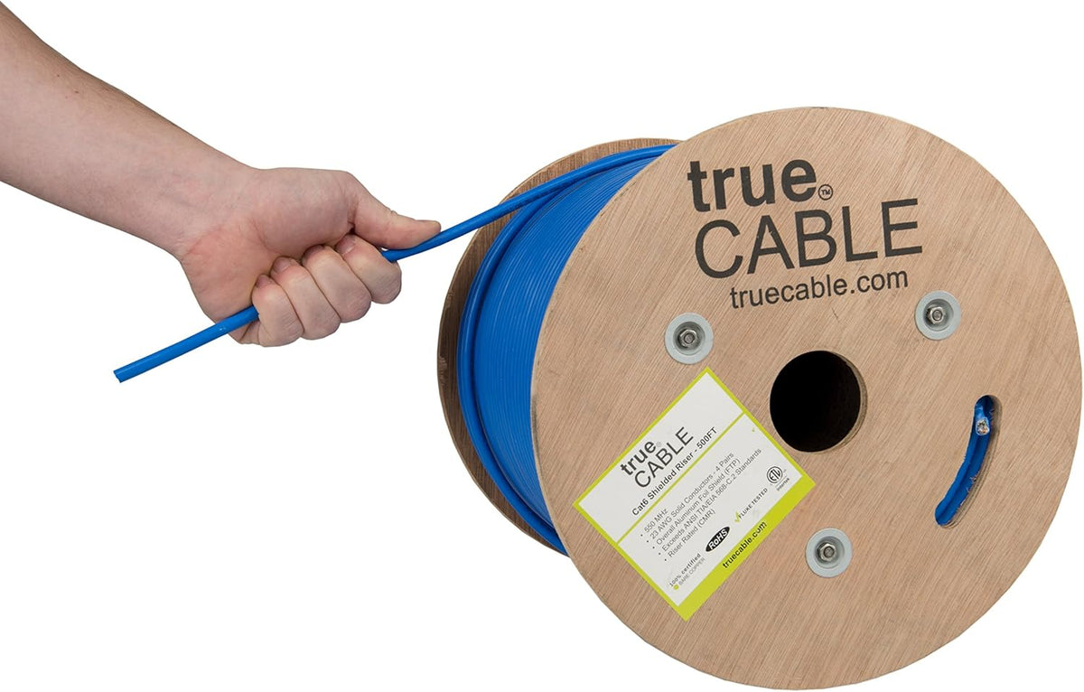 500ft Gray 23AWG Solid Bare Copper Bulk Ethernet Cable F35785