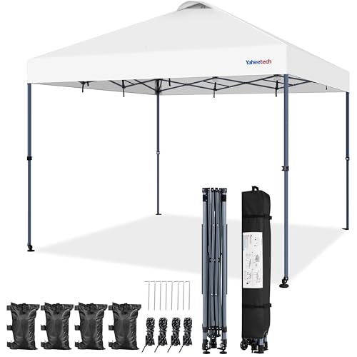 10x10 Pop-up Canopy Tent with Carry Bag, Black E786