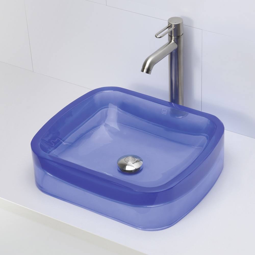 Rectangular Resin Vessel Sink, Shadow T307799