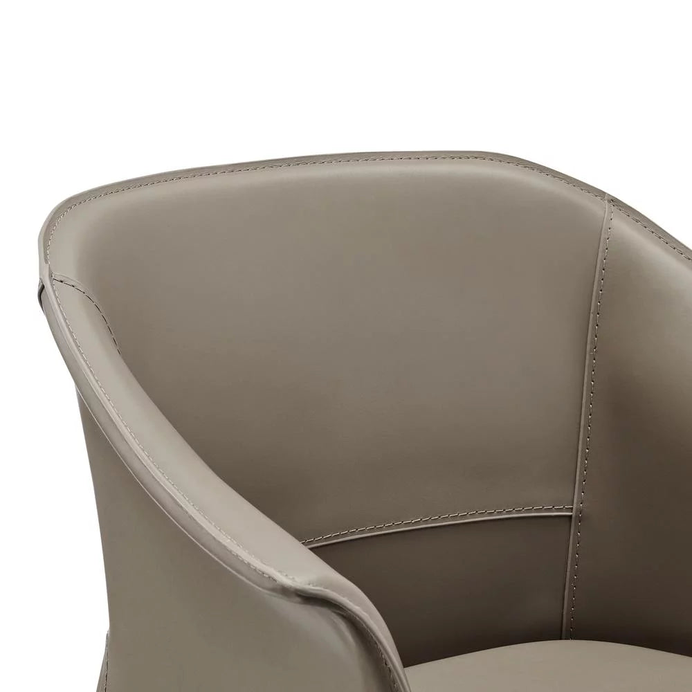 Recycled Leather Dining Arm Chair Z622