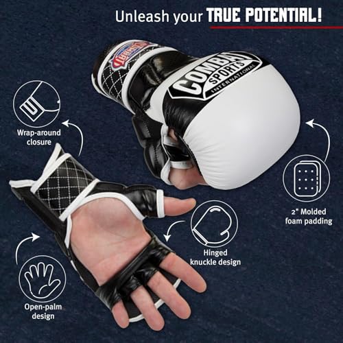Open Palm Fingerless MMA Training Gloves N651