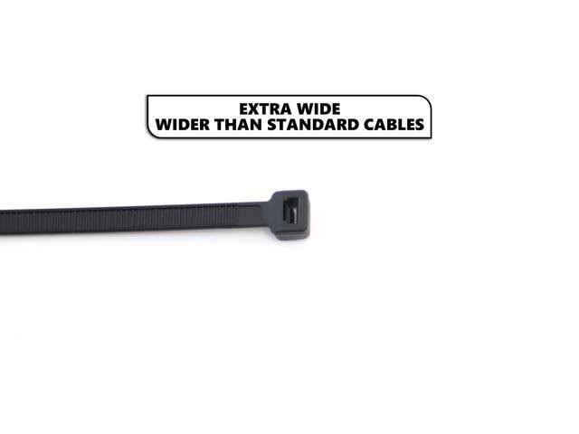 1000-Pack 4 Inches Black Nylon Zip Cable Ties Z221823