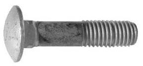 1/2x22-13 x 3-1/2x22 Grade A Carriage Bolts Hot Dip Galvanized - 25 per Box L368