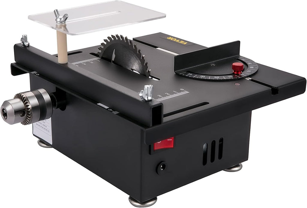 Mini Table Saw, 96W, 0-90 Angle Cutting, 7-Level Speed Adjustable S544605