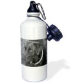 Black And White 21 oz Sports Water Bottle M40287