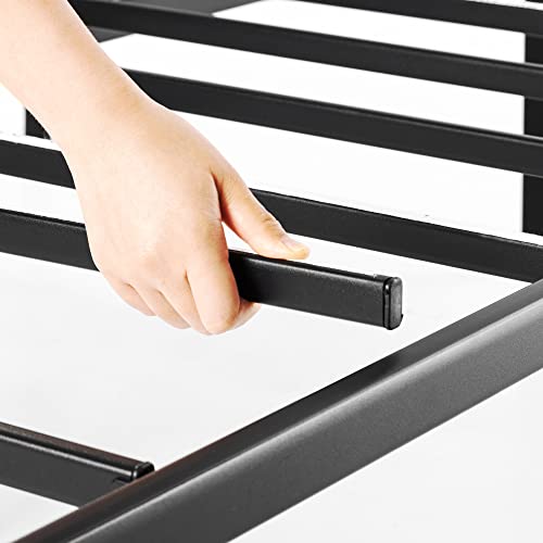 14 Inch White Metal Platform Bed Frame B8811
