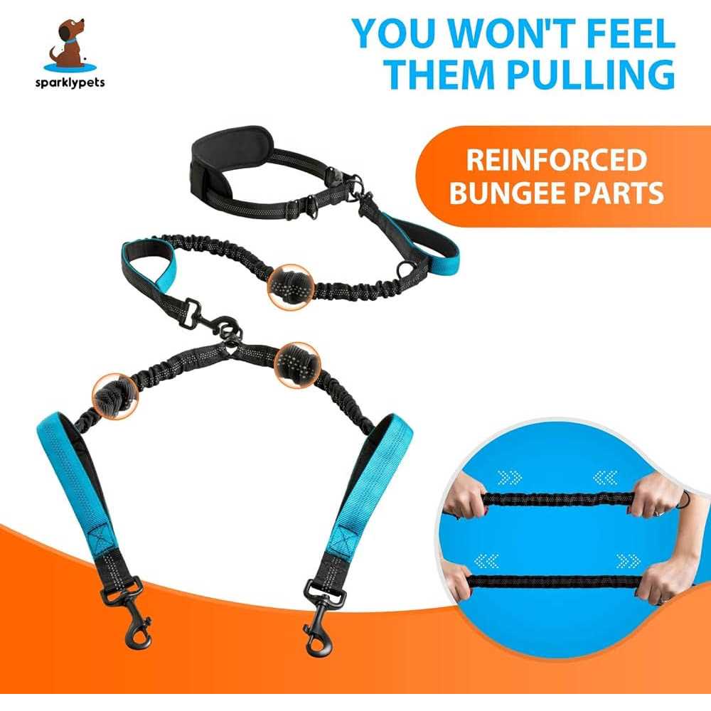 Hands Free Double Dog Leash K99478