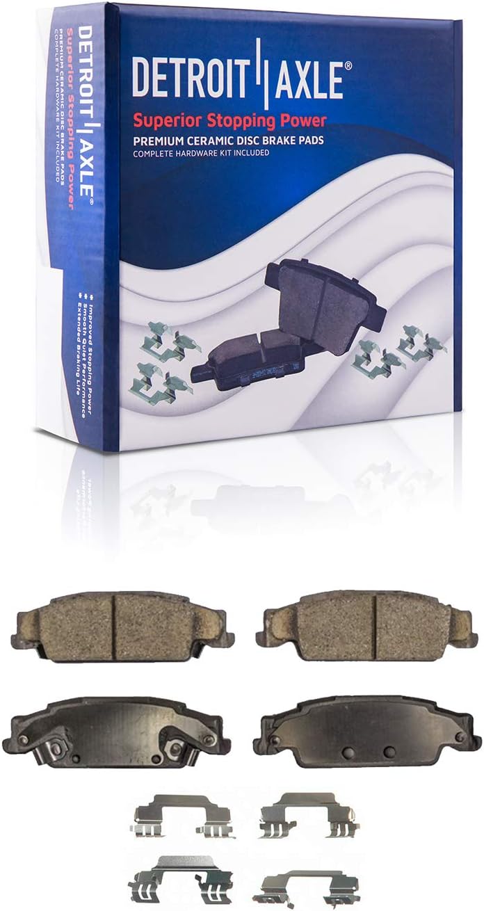 Front and Rear Ceramic Brake Pads 4pc Set F23968