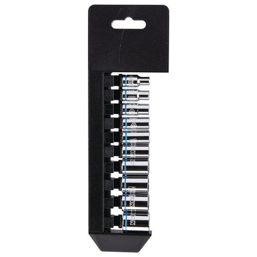 1/4 in. Drive Metric Chrome Socket Set, 10-Piece G78668