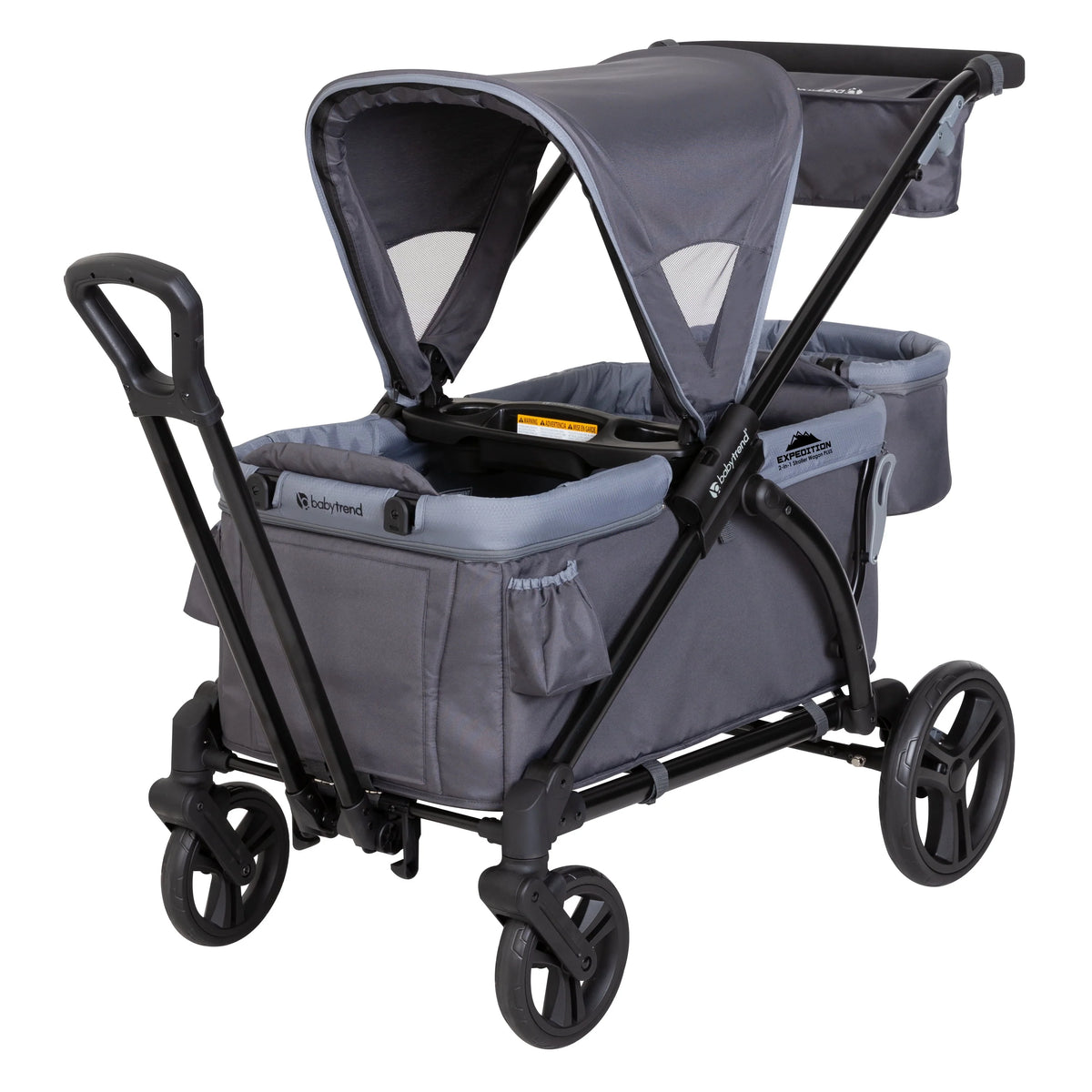 Black 2-in-1 Stroller Wagon U313