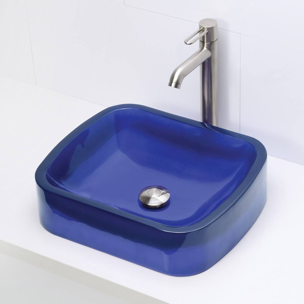 Rectangular Resin Vessel Sink, Shadow T307799