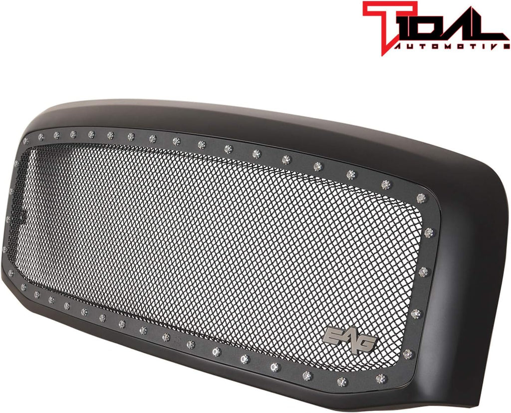 Black Steel Mesh Replacement Grille I98197