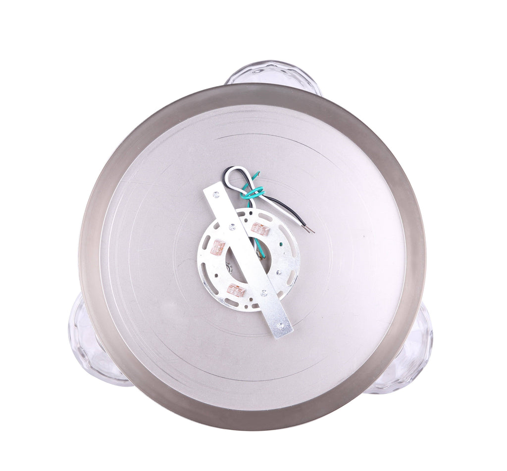 3 Light Semi-Flush Brushed Nickel O692