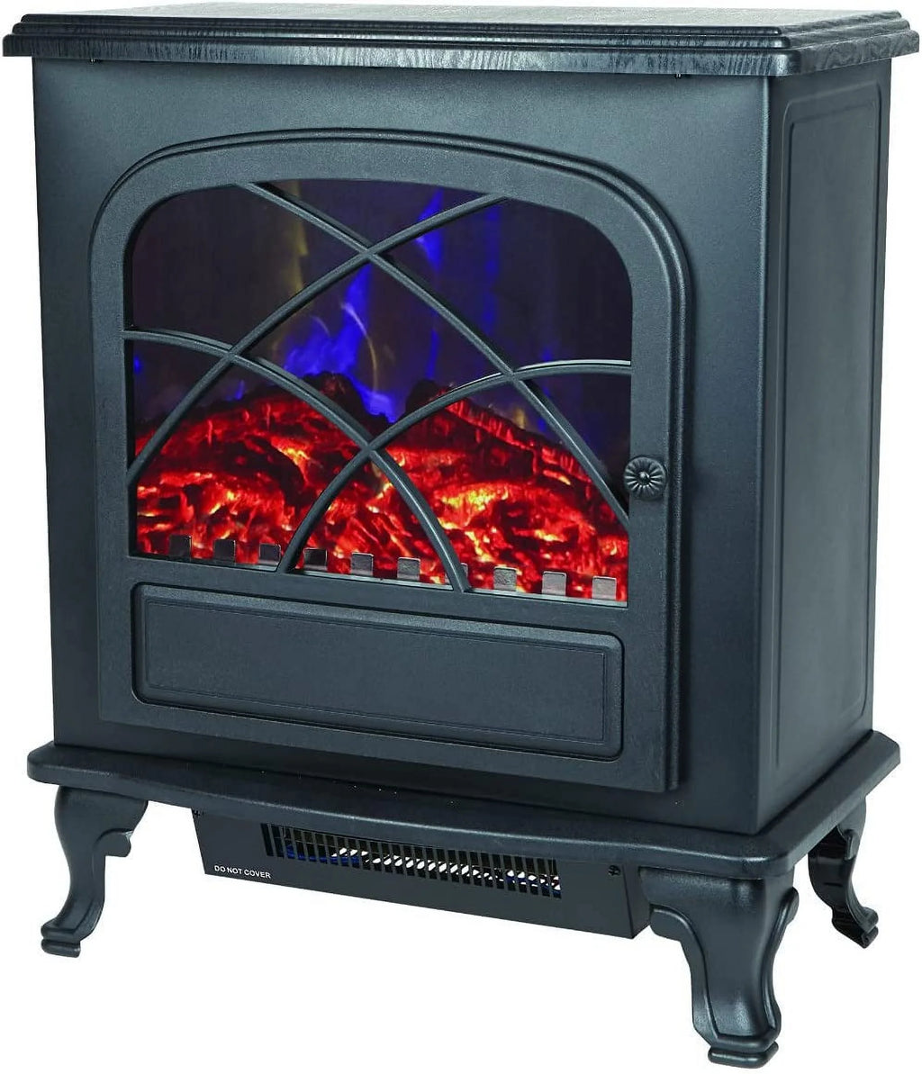 Black Infrared Electric Fireplace Stove Heater with Remote X661236