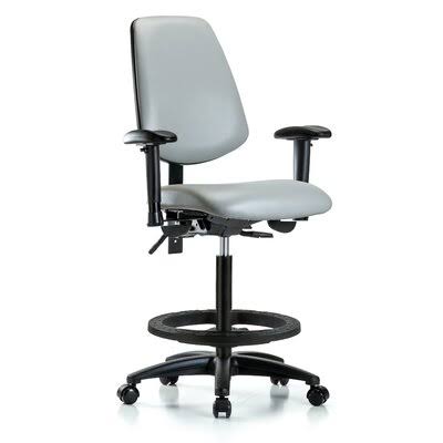 Beige Ergonomic Drafting Chair Y524128