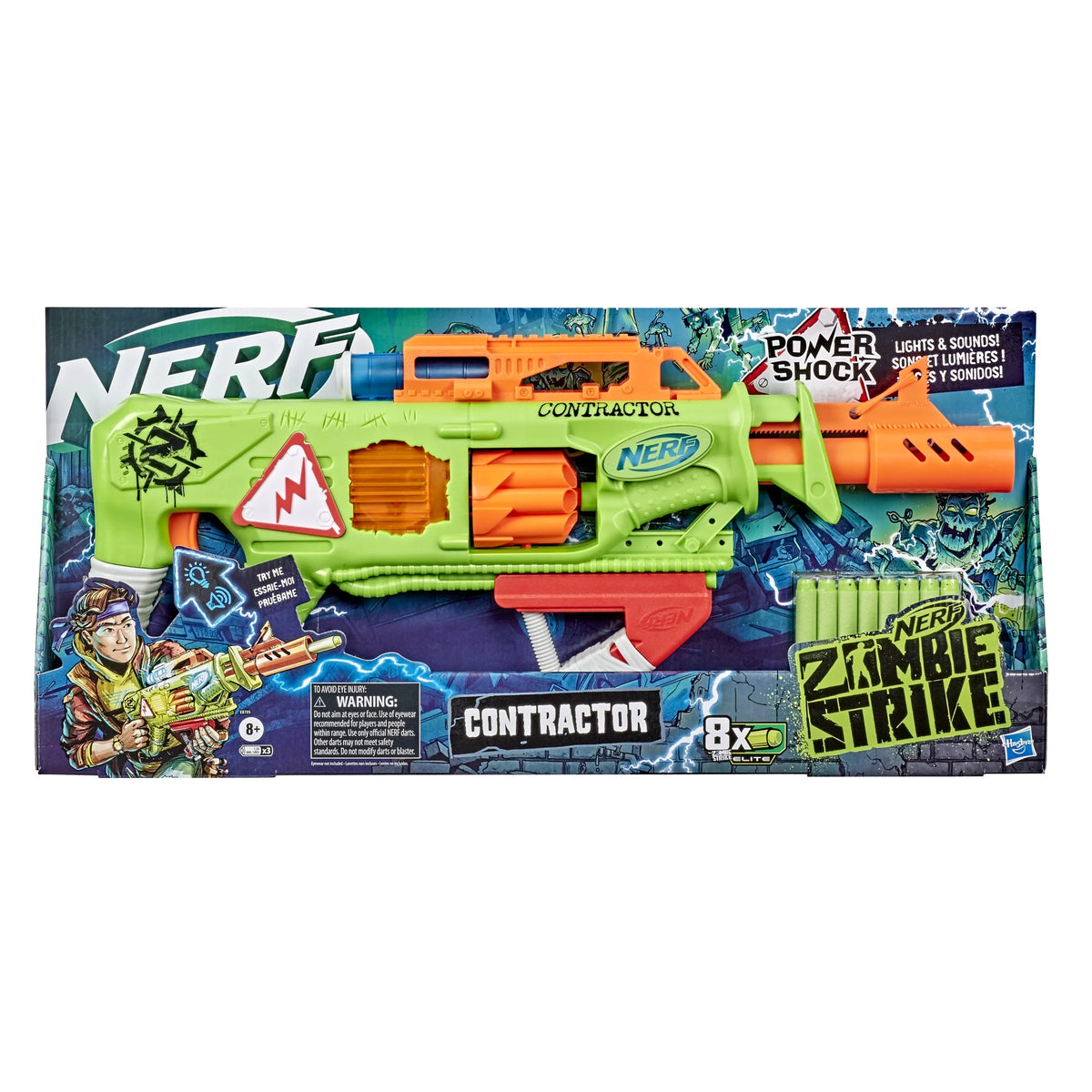 Zombie Strike Contractor Blaster, 8 Darts X39710