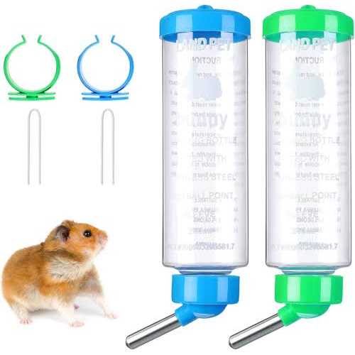 64Oz Small Animal Drinking Bottle with Metal Cup A674720