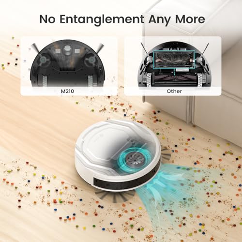 Robot Vacuum Cleaner, Strong Suction, 120 Mins Runtime, Slim, Low Noise, Self-Charging, Wi-Fi/App/Alexa Control G610190