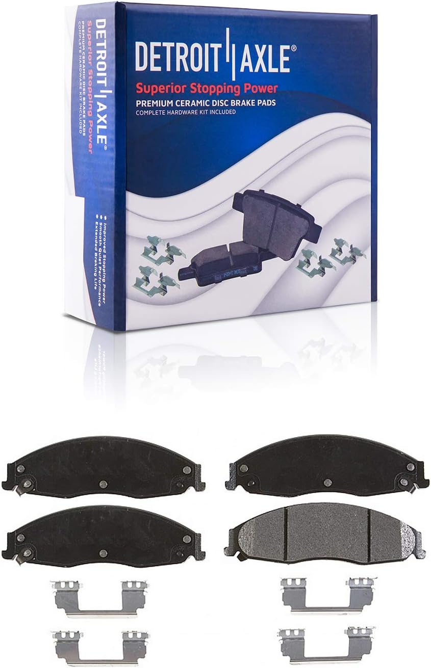 Front and Rear Ceramic Brake Pads 4pc Set F23968