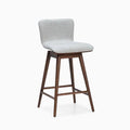 Swivel Counter Stool Kit Fabric Walnut O182
