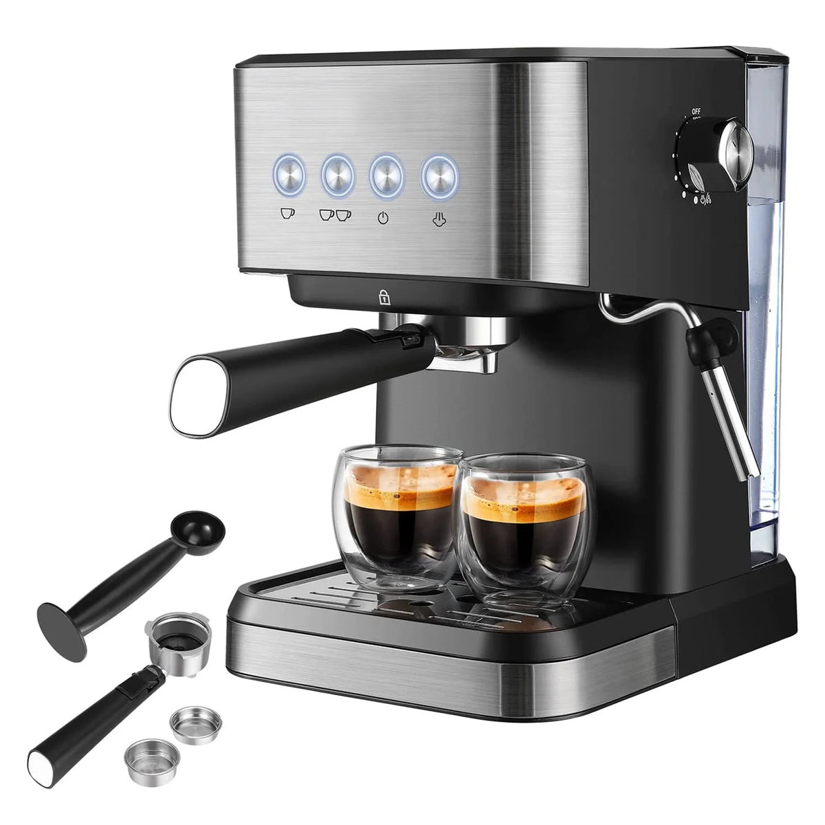 15 Bar Espresso Machine with Milk Frother P4907