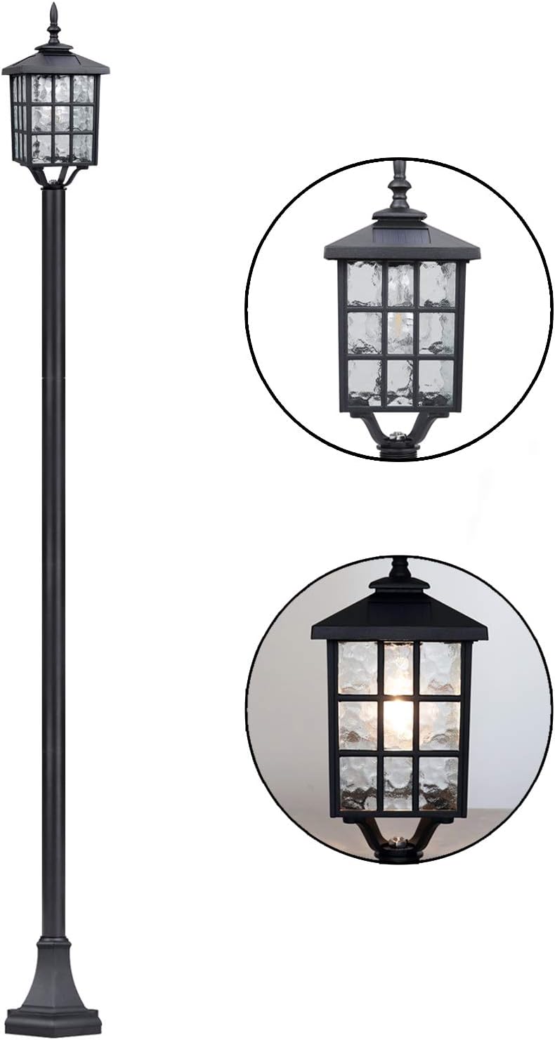 LED Cast Aluminum Solar Post Light Fixture with 3-Inch Fitter Base V9119