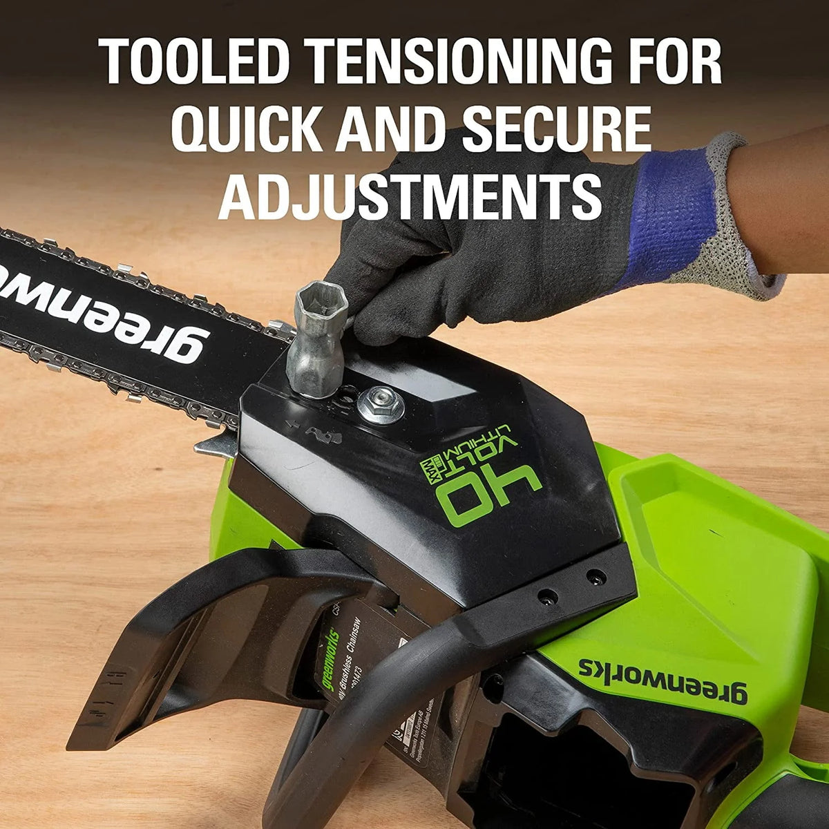 40V 16-inch Brushless Chainsaw with 4 Ah Battery and Charger V74740