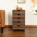White Wooden Mobile File Cabinet L843