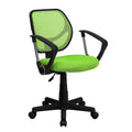 Green Height-Adjustable Mesh Task Chair Z695580