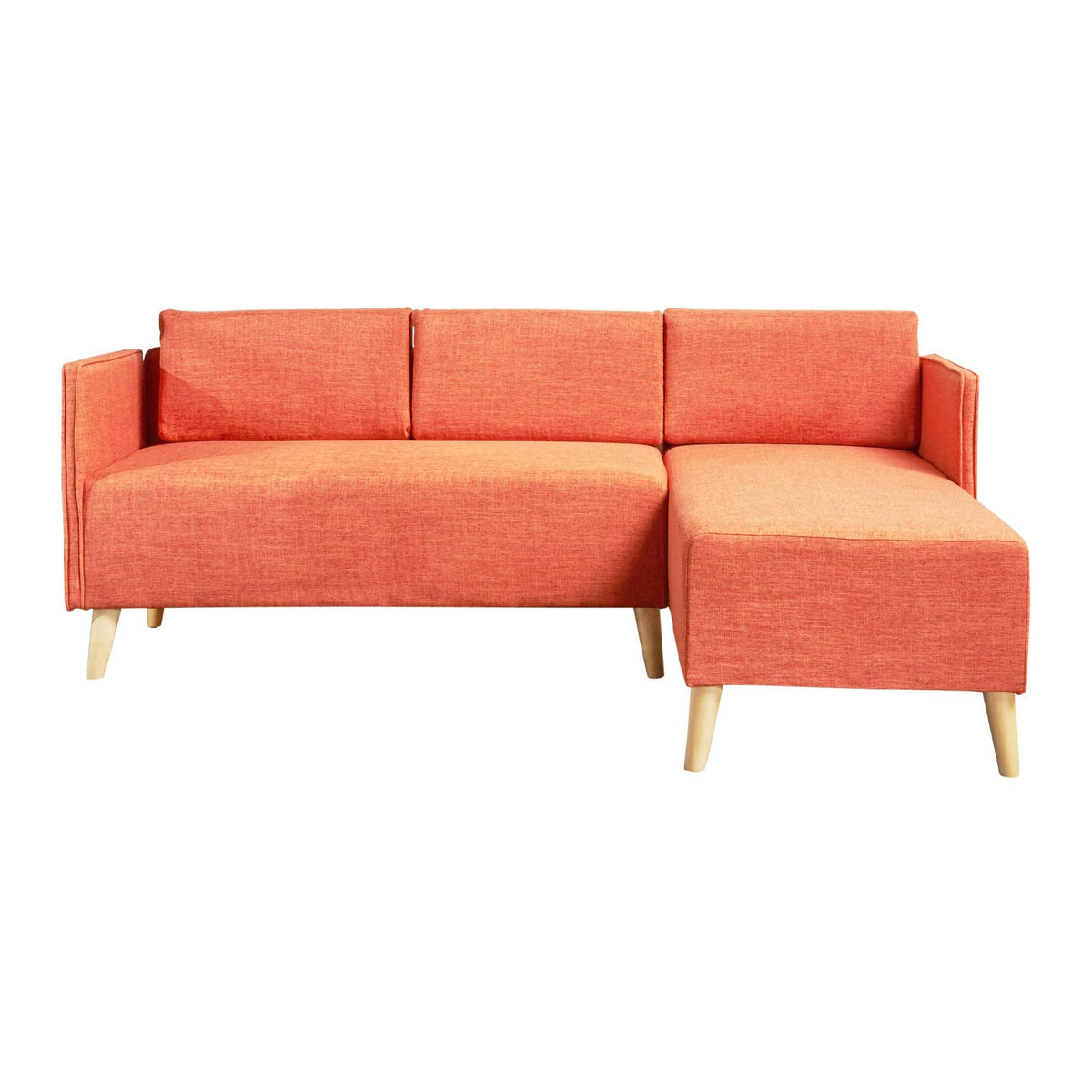Muted Orange Chaise Sectional U503572