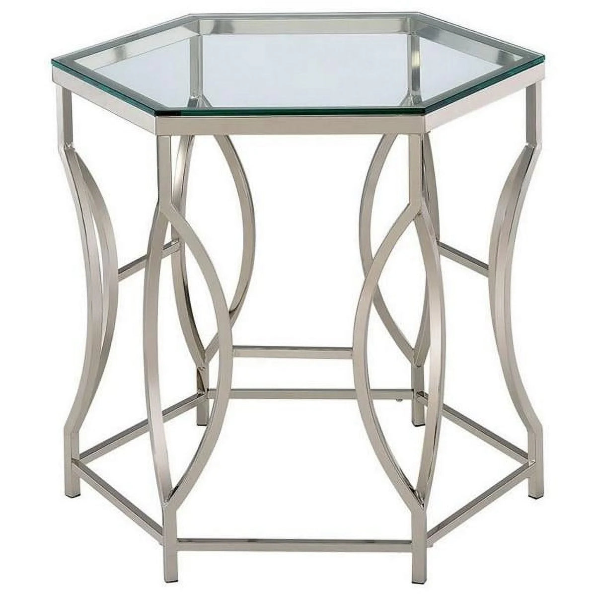 26 in. Glass Top End Table U690