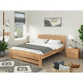 Natural Wood Platform Bed Full Size G187