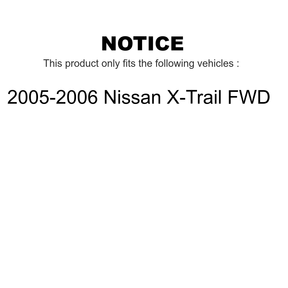 Rear Wheel Bearing Pair for Nissan X-Trail Z671