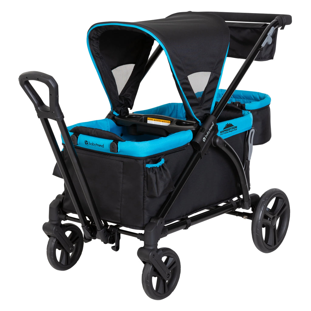 Black 2-in-1 Stroller Wagon U313