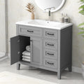 36" Grey Bathroom Vanity with Sink Combo G68731