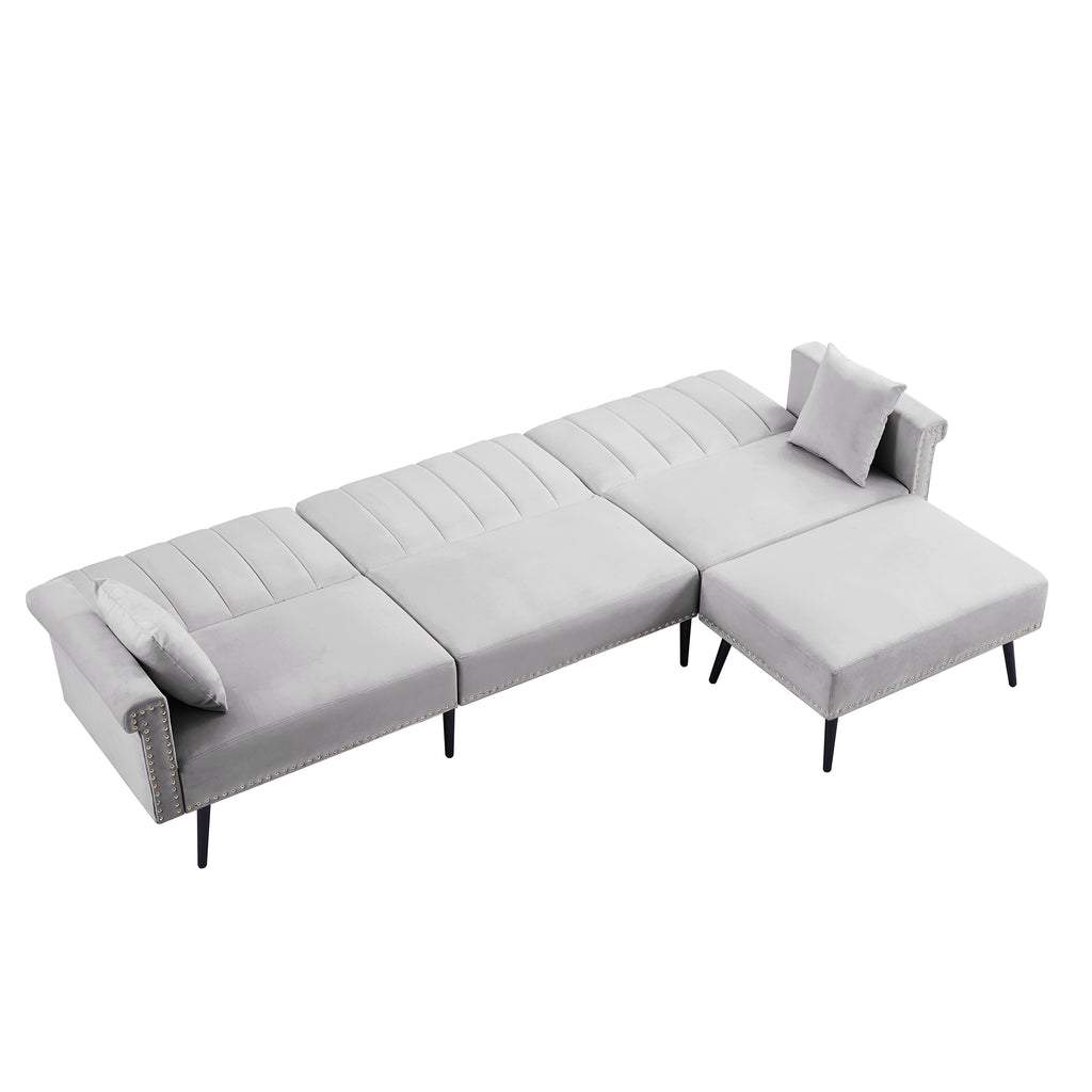 Grey Sectional Sofa Bed M9981