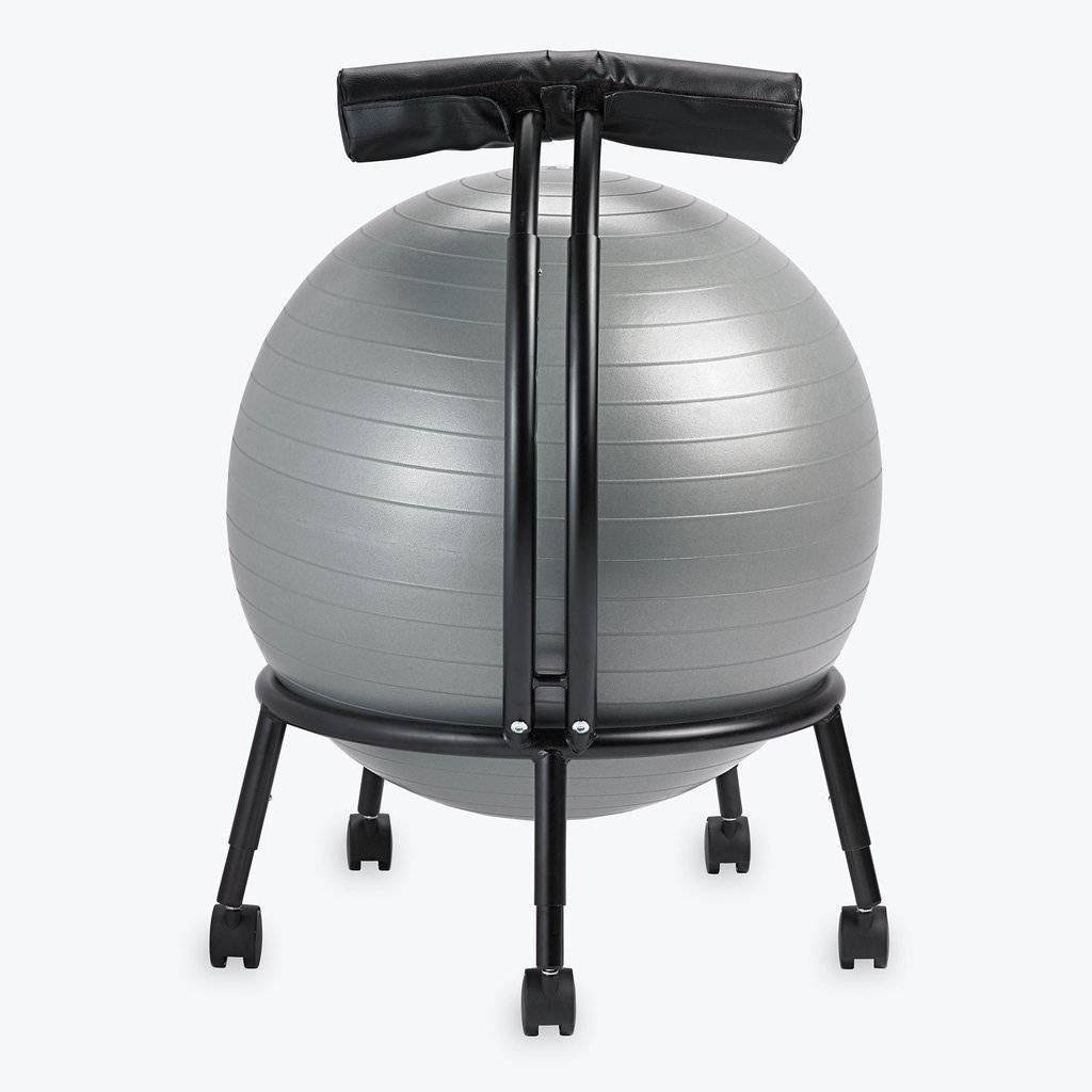 Black Yoga Balance Ball Chair T7586