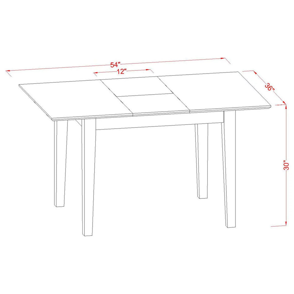 5 Piece Wood Dining Set L3056