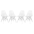 Clear Molded Side Chair Set of 4 P65580