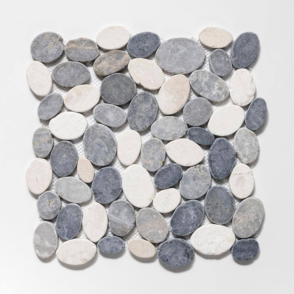 White Marble Mosaic Tile D6626