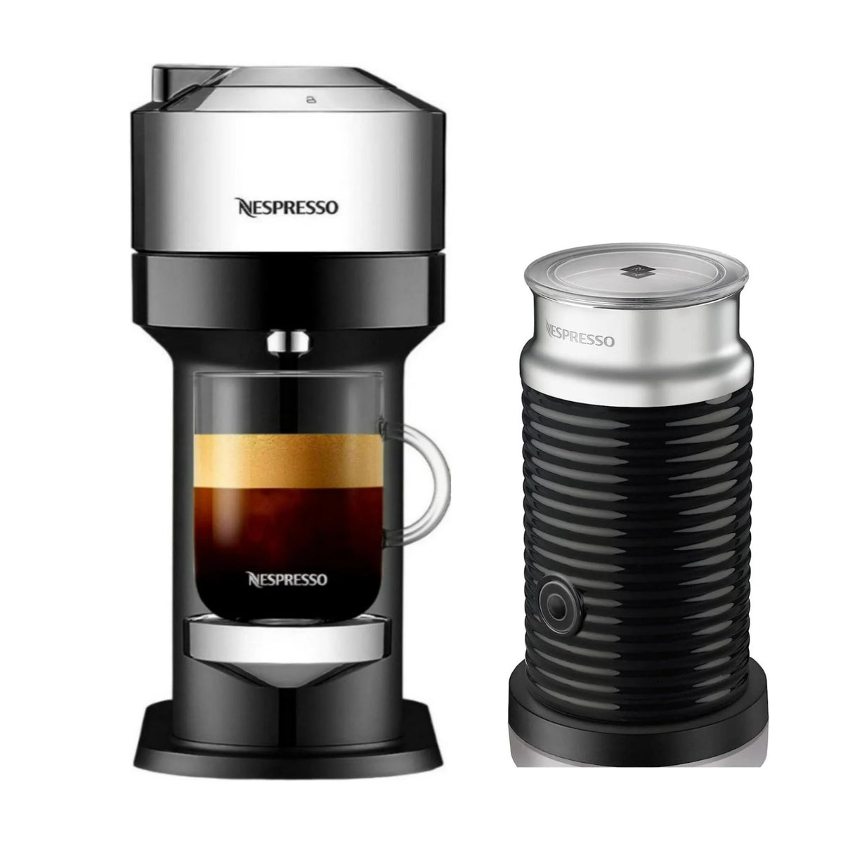 Compact Coffee and Espresso Machine with Milk Frother R1652