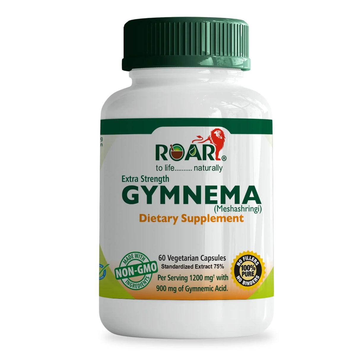Gymnema Sylvestre 1200 mg Veg Capsules 60 Count L195393