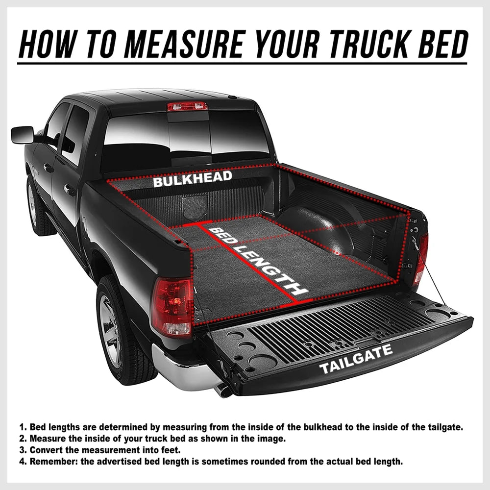 Tri-Fold Soft Tonneau Cover for Toyota Tacoma I3843