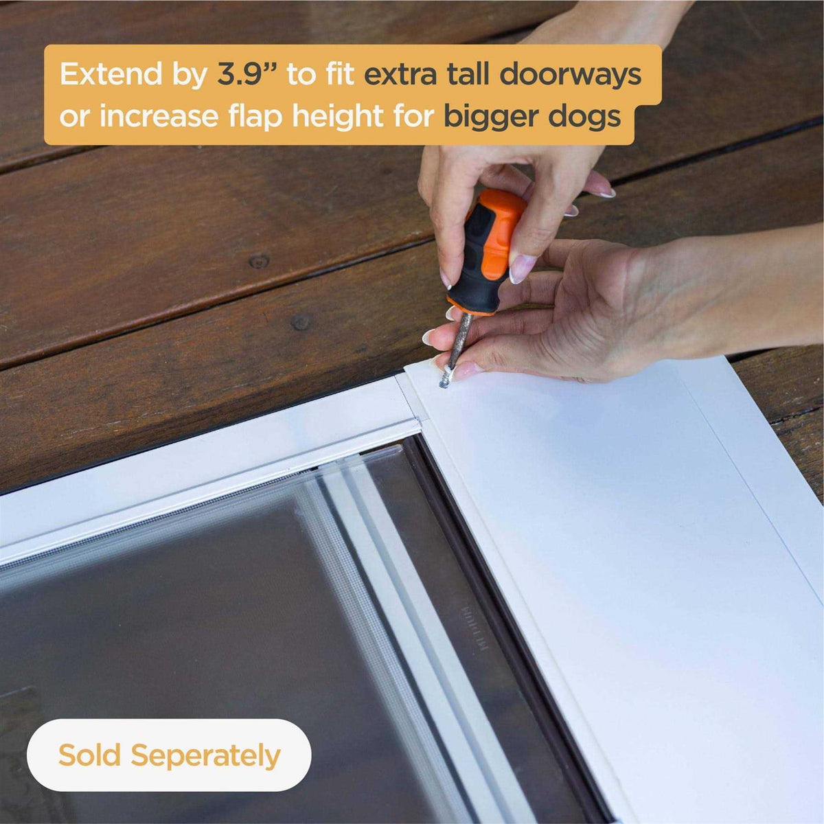 Patio Pet Door Screen Insert Panel for Sliding Doors Q70932